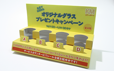 キャンペーンやプロモーション用のカウンター什器